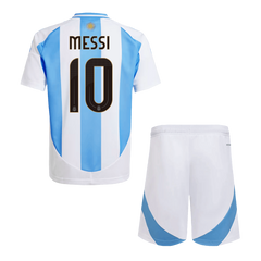 Maillot Argentine Messi #10 Junior Domicile 2024 (Maillot + Short)