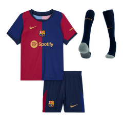 Barcelona Home Jersey Kit 2024/25 Kids(Jersey+Shorts+Socks)