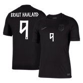 BRAUT HAALAND #9 Player Version Norway Away Soccer Jersey World Cup 2026 Black