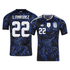 L. MARTÍNEZ #22 Argentina Away Soccer Jersey World Cup 2026 Black
