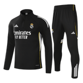 Real Madrid Zipper Sweatshirt Kit(Top+Pants) 25/26 Black