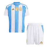 Argentina Home Jersey Kit 2024 Kids(Jersey+Shorts)