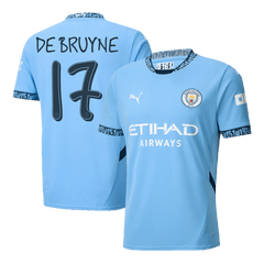 Manchester City DE BRUYNE #17 Home Jersey - UCL Edition