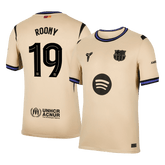 ROONY #19 Barcelona Away Soccer Jersey 2025/26 Yellow - UCL
