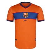 Men Retro Fan Version 98/99 Barcelona Third Soccer Jersey Short Sleeve Orange