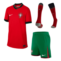 Portugal Home Jersey Kit EURO 2024 Kids(Jersey+Shorts+Socks)