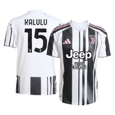 KALULU #15 Authentic Juventus Home Soccer Jersey 2025/26 Black&White