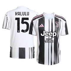 KALULU #15 Authentic Juventus Home Soccer Jersey 2025/26 Black&White