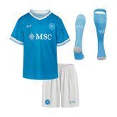 Kid's Napoli Home Soccer Jersey Kit(Jersey+Shorts+Socks) 25/26 Blue
