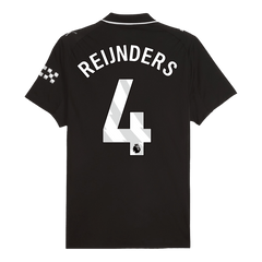 REIJNDERS #4 Authentic Manchester City Away Soccer Jersey 2025/26 Black