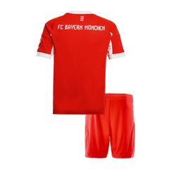 Kid's Bayern Munich Home Soccer Jersey Kit(Jersey+Shorts) 2025/26 Red