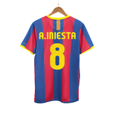 Barcelona A.INIESTA #8 Home Soccer Jersey Retro 2010/11