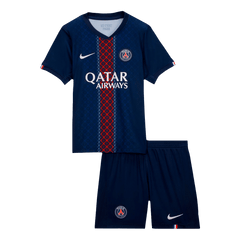 Kid's PSG Home Soccer Jersey Kit(Jersey+Shorts) 2025/26 Navy