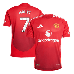 Maillot de football domicile authentique Manchester United MOUNT #7 2024/25
