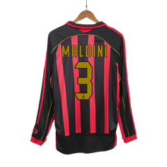 Maillot rétro domicile AC Milan MALDINI #3 2006/07 - Manches longues