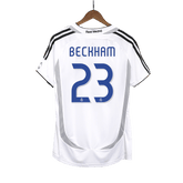 Real Madrid BECKHAM #23 Home Soccer Jersey Retro 2006/07