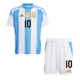 Argentinien MESSI #10 Jugend-Trikot-Set Home 2024 (Trikot + Shorts)