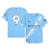 HAALAND #9 Authentic Manchester City Home Soccer Jersey 2025/26 Blue