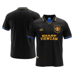 Retro 93/94 Manchester United Away Soccer Jersey Black