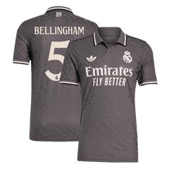 Maillot de football extérieur Real Madrid BELLINGHAM #5 Third Authentic 2024/25