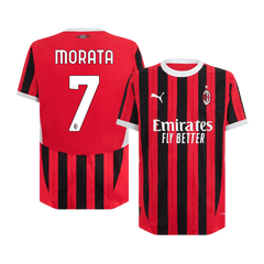 Maillot domicile authentique AC Milan MORATA #7 2024/25