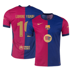 Barcelona LAMINE YAMAL #19 Home Jersey Authentic 2024/25 - UCL Spotify Logo Without Text