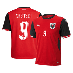 SABITZER#9 Austria Home Soccer Jersey World Cup 2026 Red