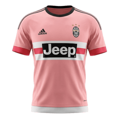 Retro 15/16 Juventus Away Soccer Jersey Pink