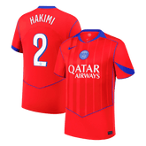 HAKIMI #2 PSG Third Soccer Jersey 2025/26 Red