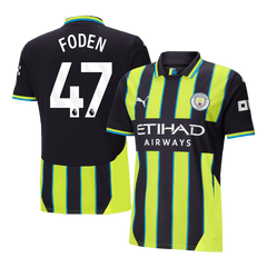 Maillot de football extérieur Manchester City FODEN #47 2024/25