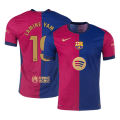 Barcelona LAMINE YAMAL #19 Home Jersey Authentic 2024/25 Spotify Logo Without Text