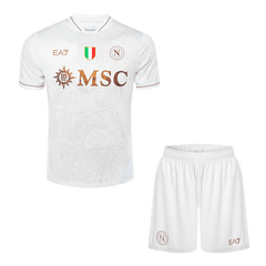 Napoli Away Soccer Jersey Kit(Jersey+Shorts) 2025/26 Sand