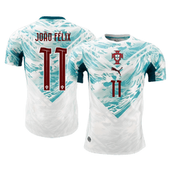 JOÃO FÉLIX #11 Player Version Portugal Away Soccer Jersey World Cup 2026 White&Green