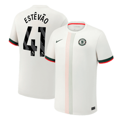 ESTÊVÃO #41 Chelsea Away Soccer Jersey 2025/26 White