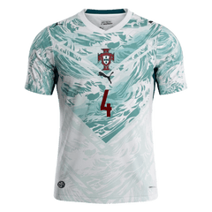 RÚBEN DIAS #4 Portugal Away Soccer Jersey World Cup 2026 White&Green