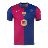 Authentisches Barcelona-Heimtrikot 2024/25 – 125. Jubiläum (Spotify-Logo ohne Text)