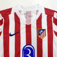 Kid's Atletico Madrid Home Soccer Jersey Kit(Jersey+Shorts) 2025/26 Red&White