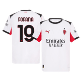 FOFANA #19 Authentic AC Milan Away Soccer Jersey 2025/26 White