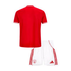 Kid's Nottingham Forest Home Jersey Kit(Jersey+Shorts) 25/26 Red