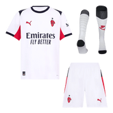 AC Milan Away Soccer Jersey Kit(Jersey+Shorts+Socks) 2025/26 White
