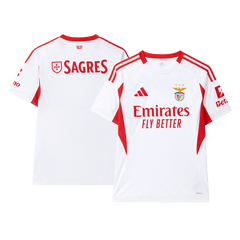 Benfica Third Away Soccer Jersey 2025/26 White