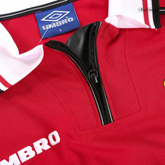 Manchester United Retro-Fußballtrikots Heim 1998/99 – Langarm