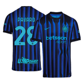 PAVARD #28 Inter Milan Home Soccer Jersey 2025/26 Blue&Black