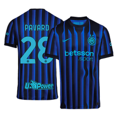 PAVARD #28 Inter Milan Home Soccer Jersey 2025/26 Blue&Black