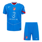 Atletico Madridl Third Soccer Jersey Kit(Jersey+Shorts) 25/26 Blue
