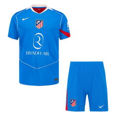 Atletico Madridl Third Soccer Jersey Kit(Jersey+Shorts) 25/26 Blue