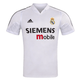 Men Retro Fan Version 04/05 Real Mardid Home Soccer Jersey Short Sleeve White