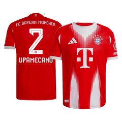 UPAMECANO #2 Authentic Bayern Munich Home Soccer Jersey 2025/26 Red