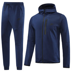 Sweat à capuche personnalisé (veste et pantalon) bleu marine