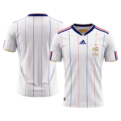 Retro 2010 France Away Soccer Jersey White